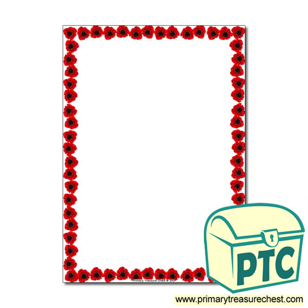 poppy-page-border-writing-frame-no-lines-remembrance-day-teaching-resources-autumn