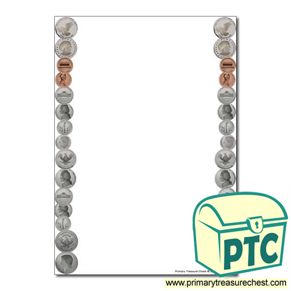 american coins page border blank primary treasure chest