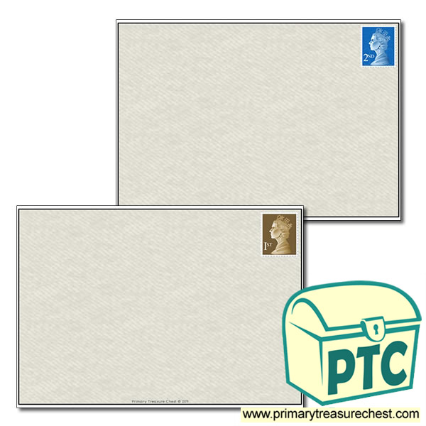 Envelope Writing Worksheet - Primary Treasure Chest
