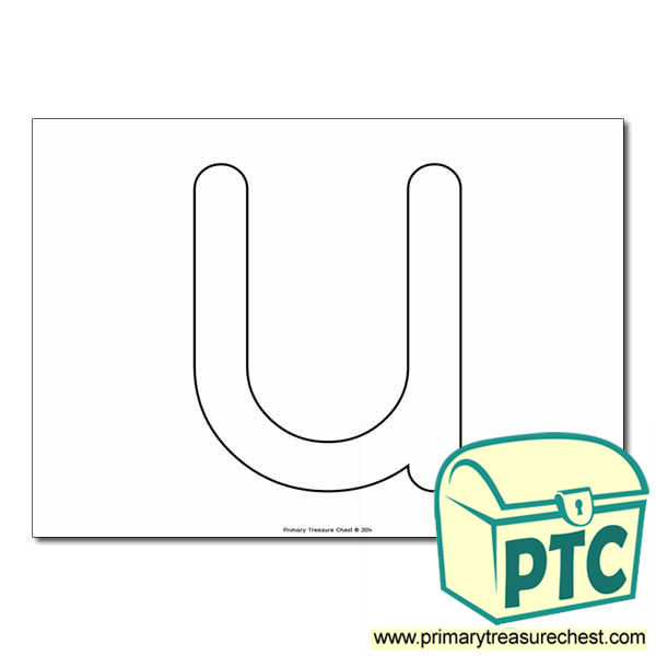 u bubble letter formation activity no images primary treasure chest u bubble letter