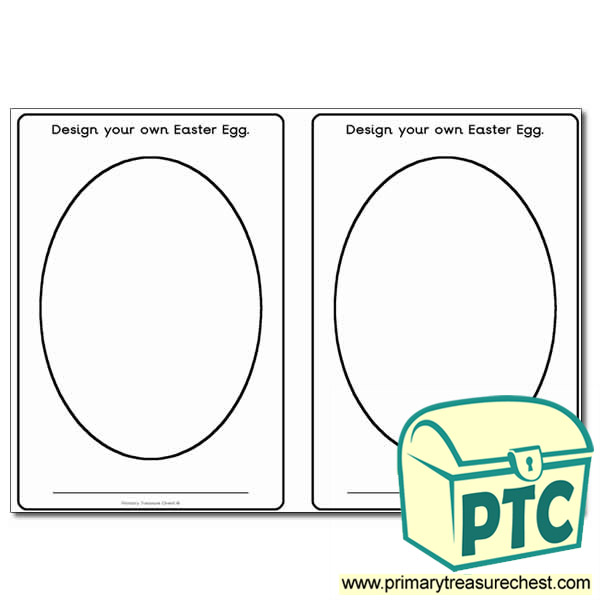 Design Your Own Easter Egg Worksheet Primary Treasure Chest