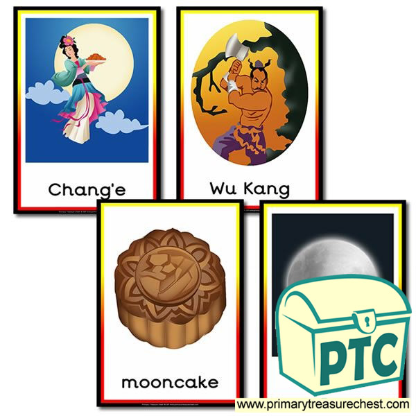 Chinese Moon Festival Posters Chinese Celebrations Primary Treasure